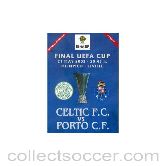 2003 UEFA Cup Final Pirate Programme Celtic v Porto