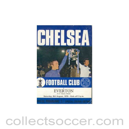 1970 Charity Shield Official Programme Chelsea v Everton 08/08/1970