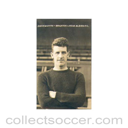 Duckworth - Brighton and Hove Albion Postcard