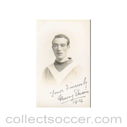 1916 Leeds City very rare autographed Postcard H Sherwin