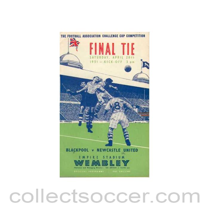 1951 FA Cup Final Programme Blackpool v Newcastle United
