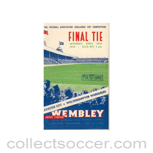 1949 FA Cup Final Programme Leicester City v Wolverhampton Wanderers