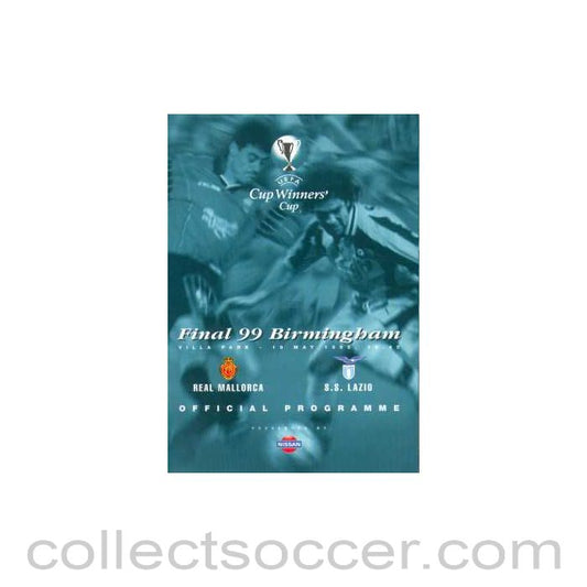 1999 Cup Winners Cup Final Official Programme Real Mallorca v Lazio - Last ever CWC Final!