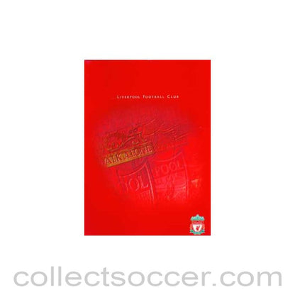 2001 - Liverpool Press Pack Singapore Tour 2001