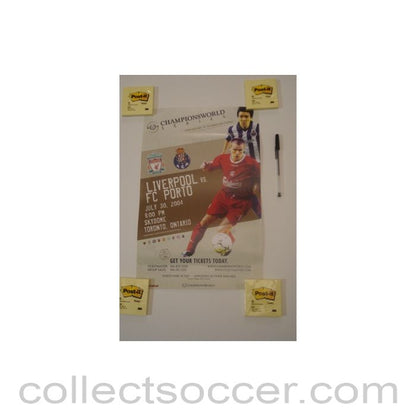 2004 - In the USA - Liverpool v Porto Championsworld poster 30/07/2004