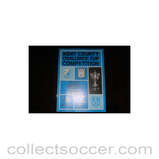 1976 - Aldershot, Brentford, Gillingham and Millwall official programme 31st July to 7th August 1976 Kent Cup, Section B