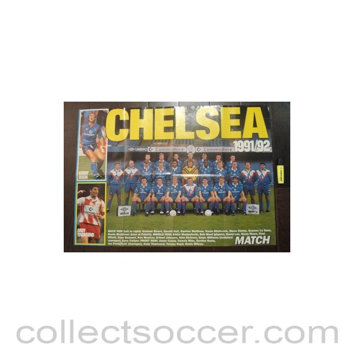 Chelsea FC on one side and Nottingham Forest on the other side large poster