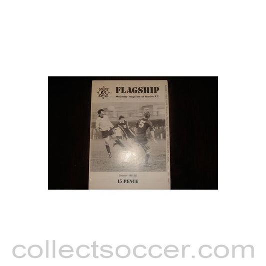 1982 - Marine v Bodo Grand official programme 01/04/1982, Semi-Professional International