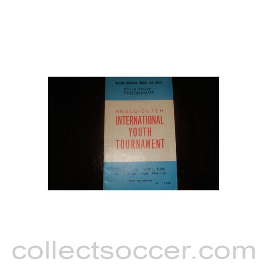1965 - Anglo-Dutch official programme 19/04/1965 Semi-Professional International