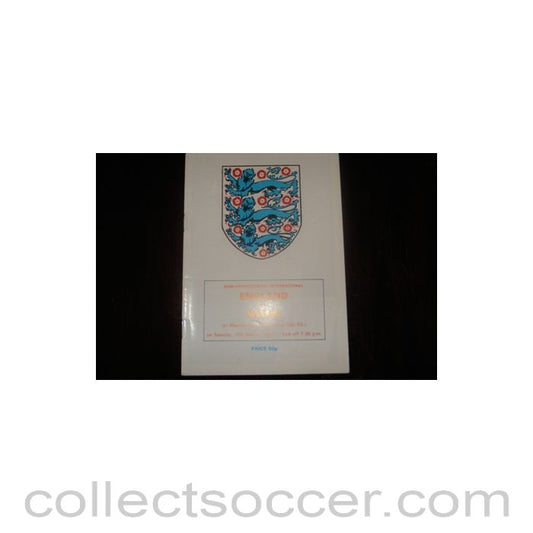 1987 - England v Wales official programme 17/03/1987 Semi-Professional
