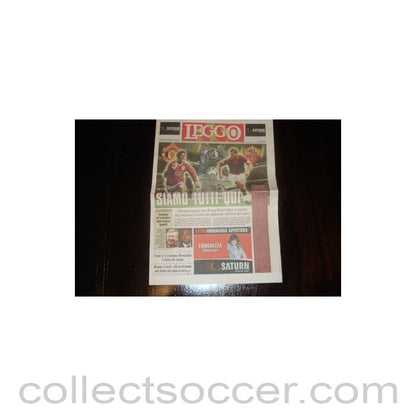 2007 - Leggo newspaper of 04/04/2007 about the match Roma v Manchester United
