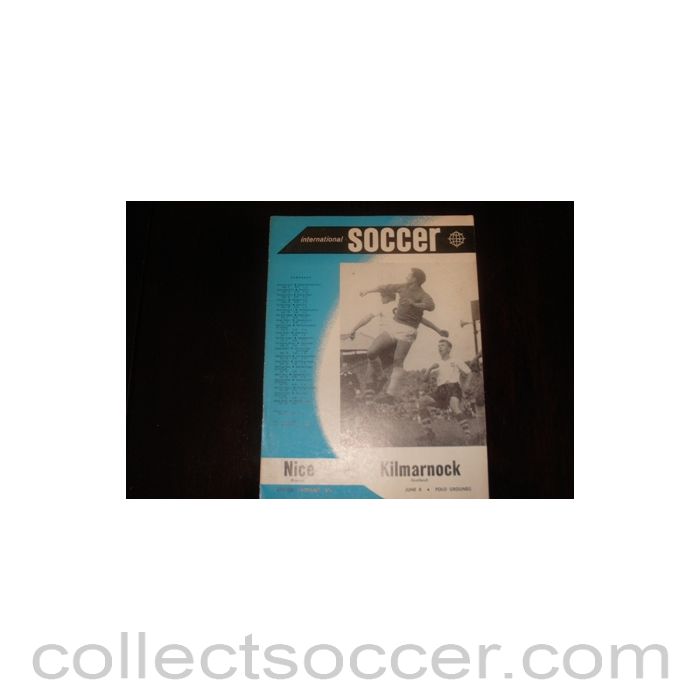1960 - In the USA - Nice v Kilmarnock official programme 1960
