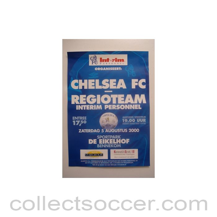 2000 - Regioteam v Chelsea 05/08/2000 poster
