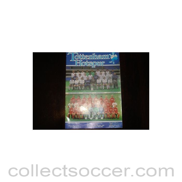 1982 - Tottenham Hotspur v Bayern Munich official programme 20/10/1982