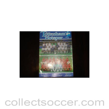 1982 - Tottenham Hotspur v Bayern Munich official programme 20/10/1982