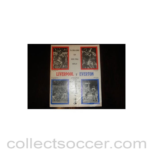 1977 FA Cup Semi-Final Replay Programme Liverpool v Everton official programme 27/04/1977