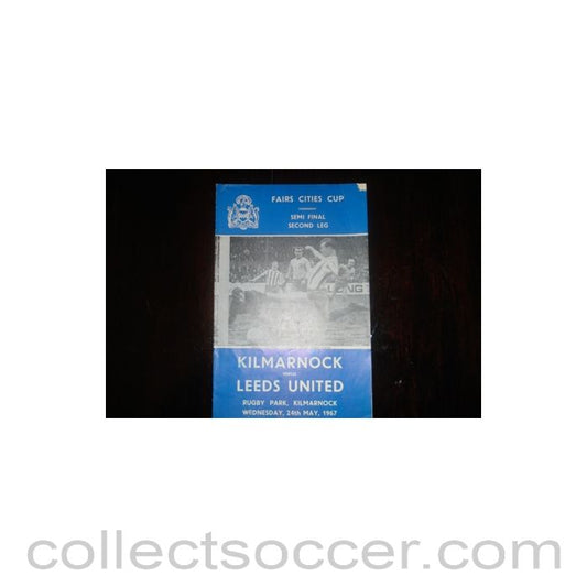 1967 - Kilmarnock v Leeds United official programme 24/05/1967