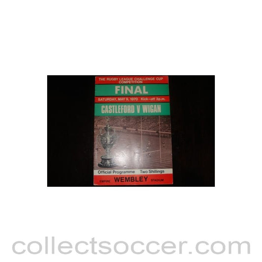 1970 - Rugby - Final Castleford v Wigan 09/05/1970 Rugby League Challenge Cup