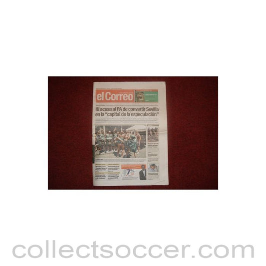 2003 - El Correro newspaper of 20/05/2003 about Celtic