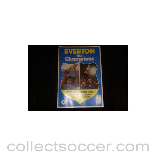 1985 - Everton Official Handbook 1985-1986