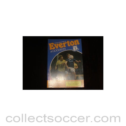 1985 - Everton v Fortuna Sittard official programme 06/03/1985 European Cup Winners Cup