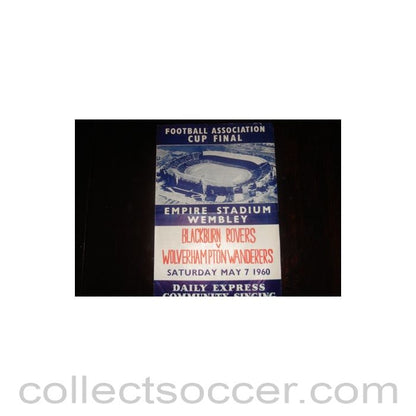 1960 FA Cup Final song sheet