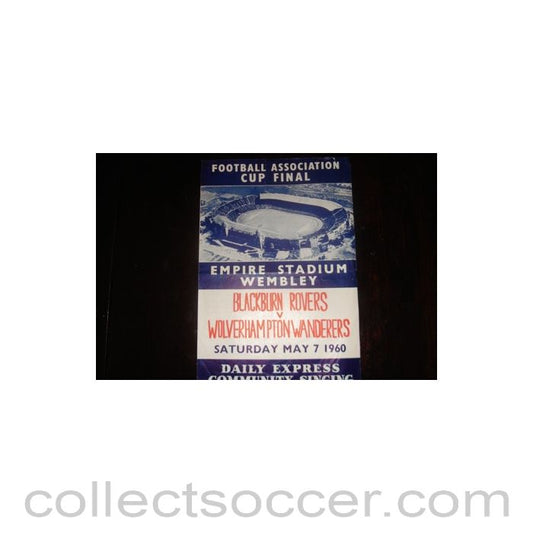 1960 FA Cup Final song sheet