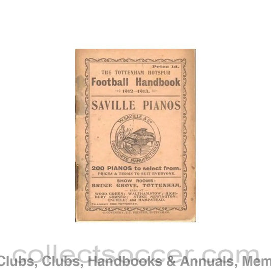 1912 - Tottenham Hotspur Football Handbook 1912-1913
