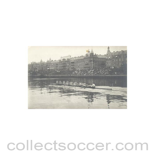 1912 Olympic Games in Stokholm postcard, featuring rowing