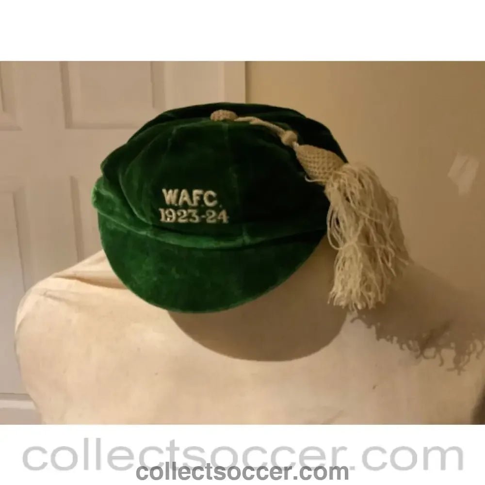 1923 - Wrexham Football Club Cap won by a F Reynolds in the 1923/24 Season - Collect Soccer