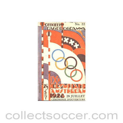 1928 IX. Olympic Games in Amsterdam official Opening Ceremony programme 28/07/1928