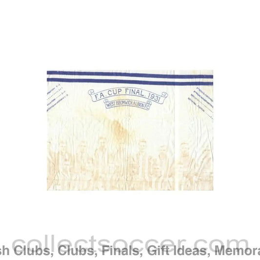 1931 FA Cup Final West Bromwich Albion coffee table cloth Very Rare!