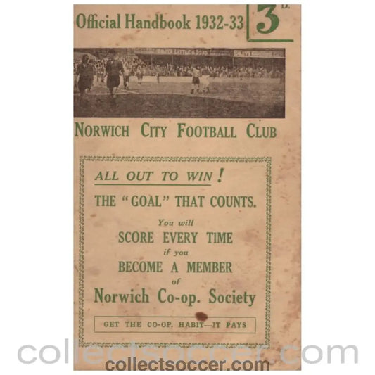 1932-33 Norwich City Official Handbook