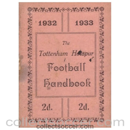 1932/33 Tottenham Hotspur Handbook