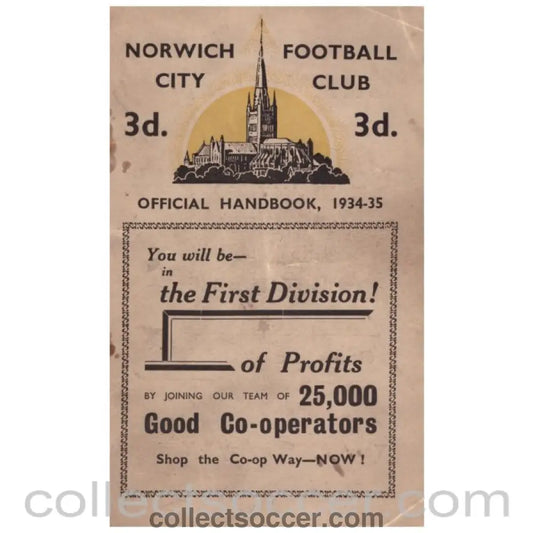 1934-5 Norwich City Official Handbook
