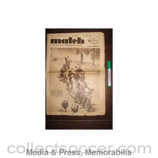 1937 - Match - French Magazine of 01/06/1937 in good condition
