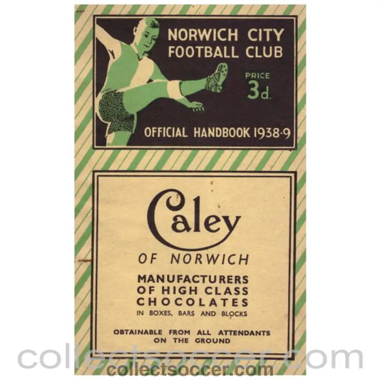 1938-9 Norwich City Official Handbook