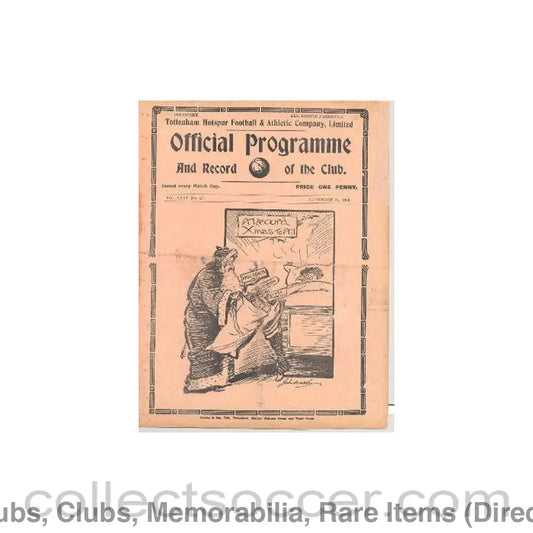 1938 - Tottenham V Southampton 24/12/1938 Football League