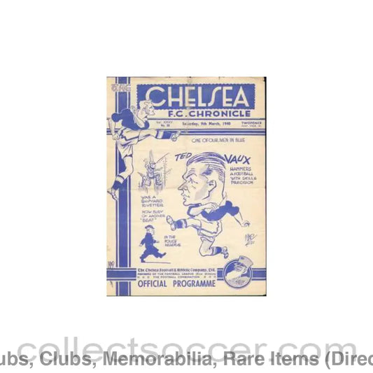1940 - Chelsea v Portsmouth 09/03/1940