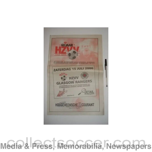 1940 - HZVV newspaper covering the 60-years jubilee 1940-2000 of the club