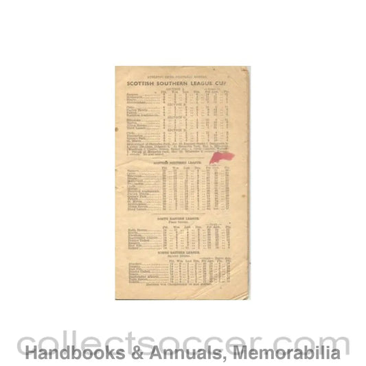 1943 - Scottish Southern League Cup Athletic News Football Annual 1943-1944