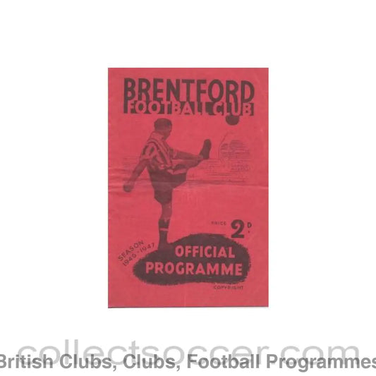 1946 - Brentford v Blackpool official programme 18/09/1946