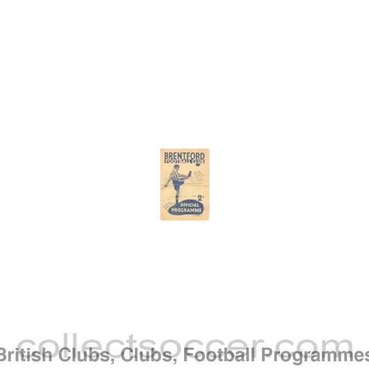 1946 - Brentford v Charlton Athletic official programme 16/11/1946