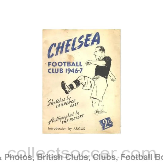 1946 - Chelsea 1946-1947 Sketches by Laurence East Autographed by The Players. The rarest of Chelsea memorabilia!