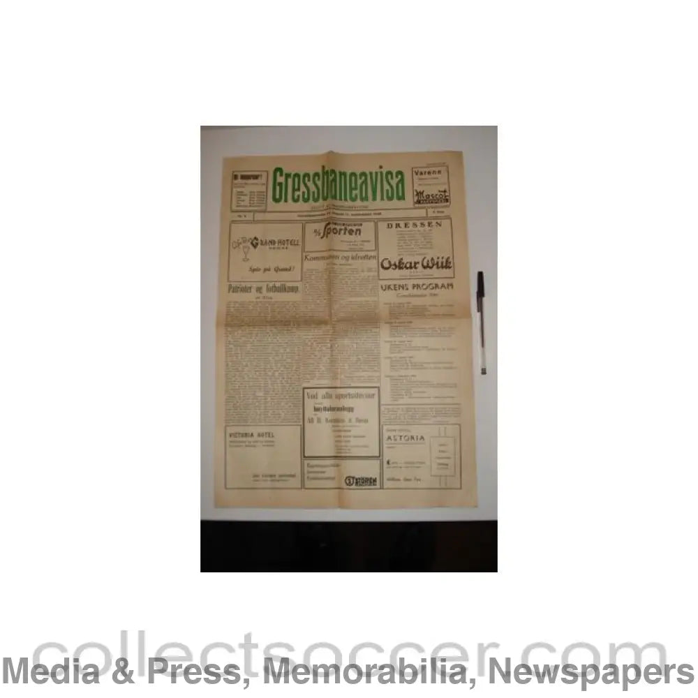 1946 - Gressbaneavisa Newspaper of 1946