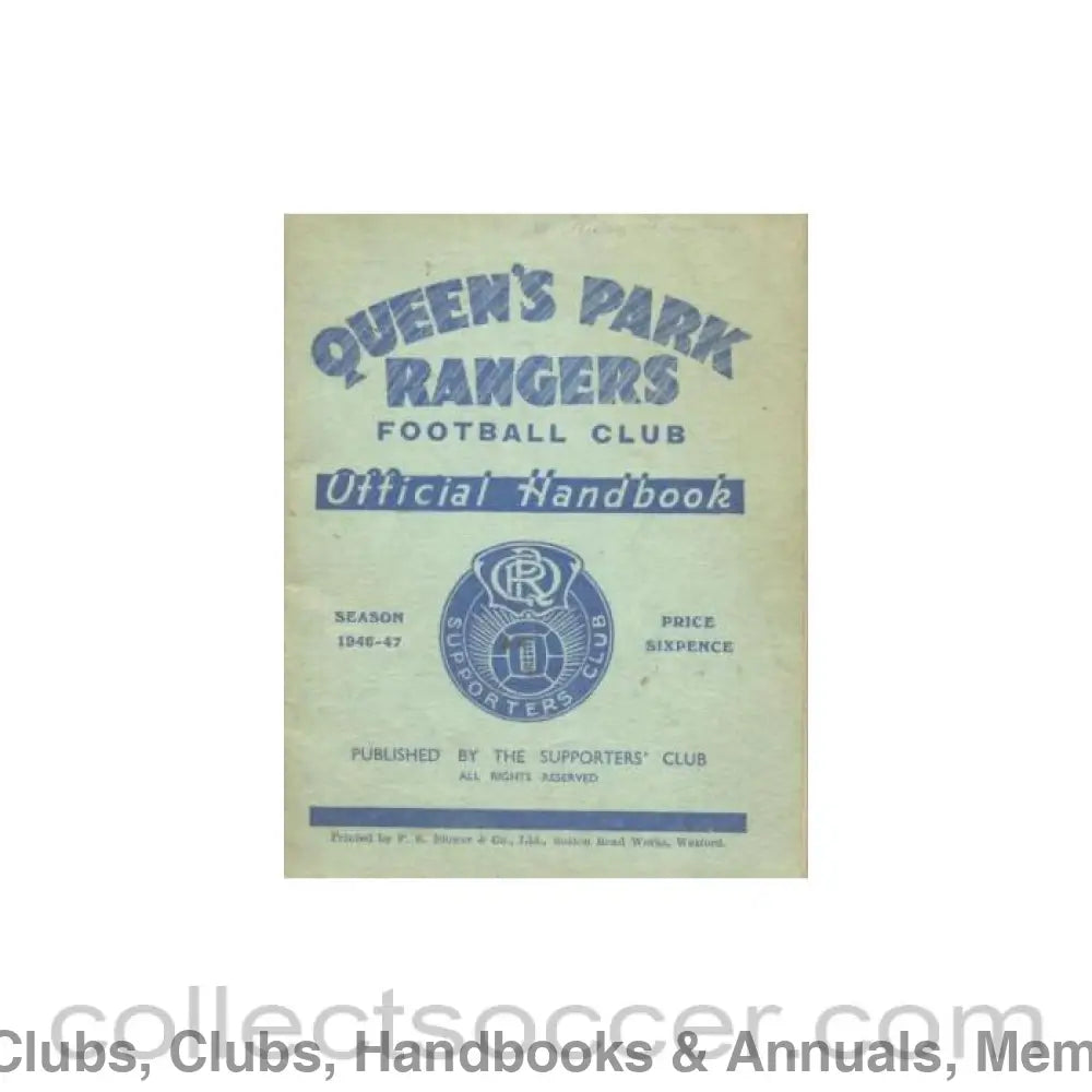 1946 - Queen’s Park Rangers Official Handbook 1946-47