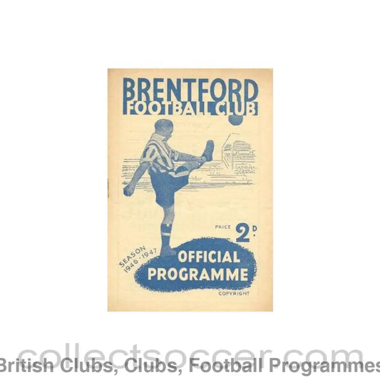 1947 - Brentford vChelsea official programme 15/03/1947