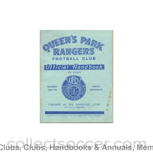 1947 - Queen’s Park Rangers handbook 1947-1948