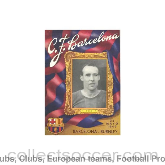 1949 - Barcelona v Burnley official programme 26/05/1949