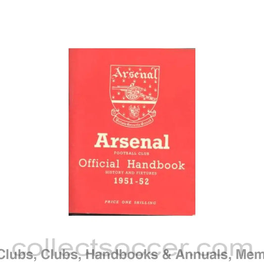 1951 - Arsenal official handbook 1951-1952